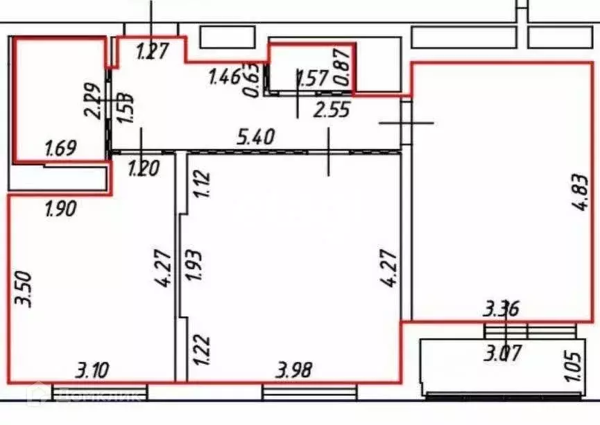 Продаётся 2-к квартира, 58 м - Фото 1