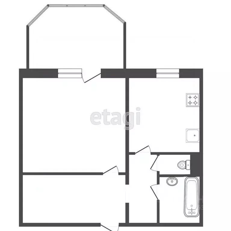 1-к кв. Красноярский край, Красноярск ул. 3 Августа, 22 (41.0 м) - Фото 2