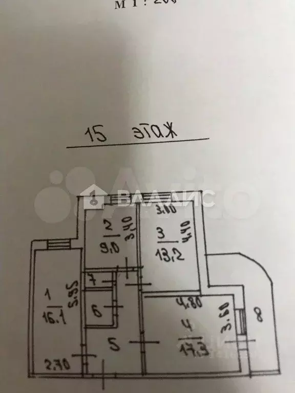 3-к кв. Белгородская область, Белгород ул. Николая Чумичова, 58 (70.4 ... - Фото 2