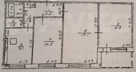 3-к кв. Башкортостан, Уфа ул. Рихарда Зорге, 49 (57.6 м) - Фото 2
