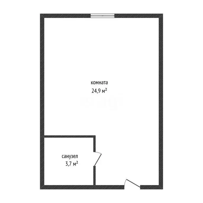 Квартира-студия: посёлок Российский, улица Куликова Поля, 17 (28.6 м) - Фото 1
