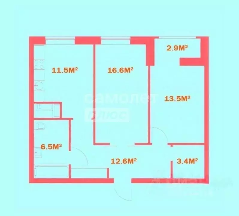 2-к кв. Москва Дмитровское ш., 107к4 (65.1 м) - Фото 1