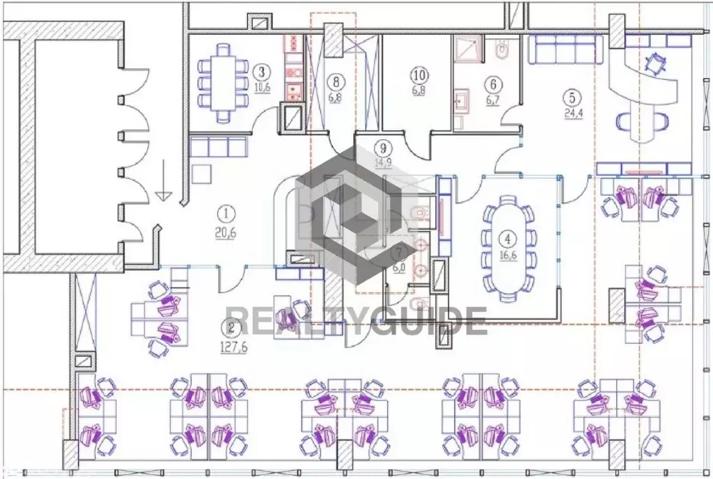 Офис в Москва наб. Пресненская, 6с2 (220 м) - Фото 1