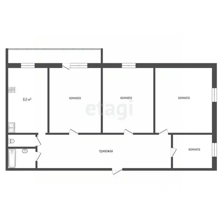 4-к кв. Владимирская область, Муром ул. Щербакова, 10 (73.5 м) - Фото 1