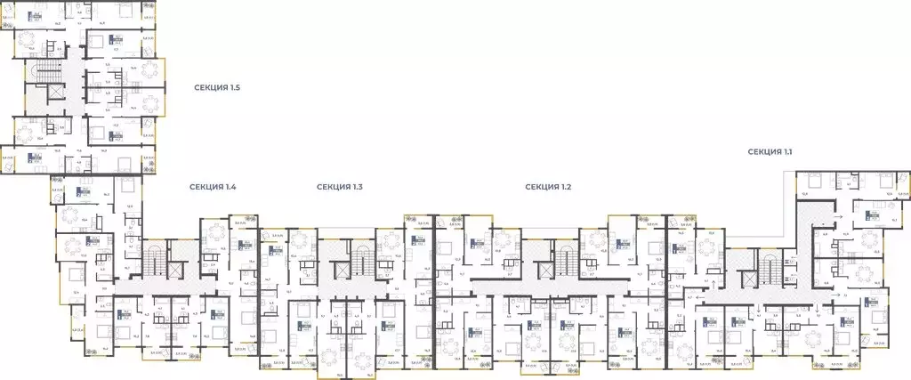 1-комнатная квартира: Перевальное, ЖК Предгорье (43.4 м) - Фото 2