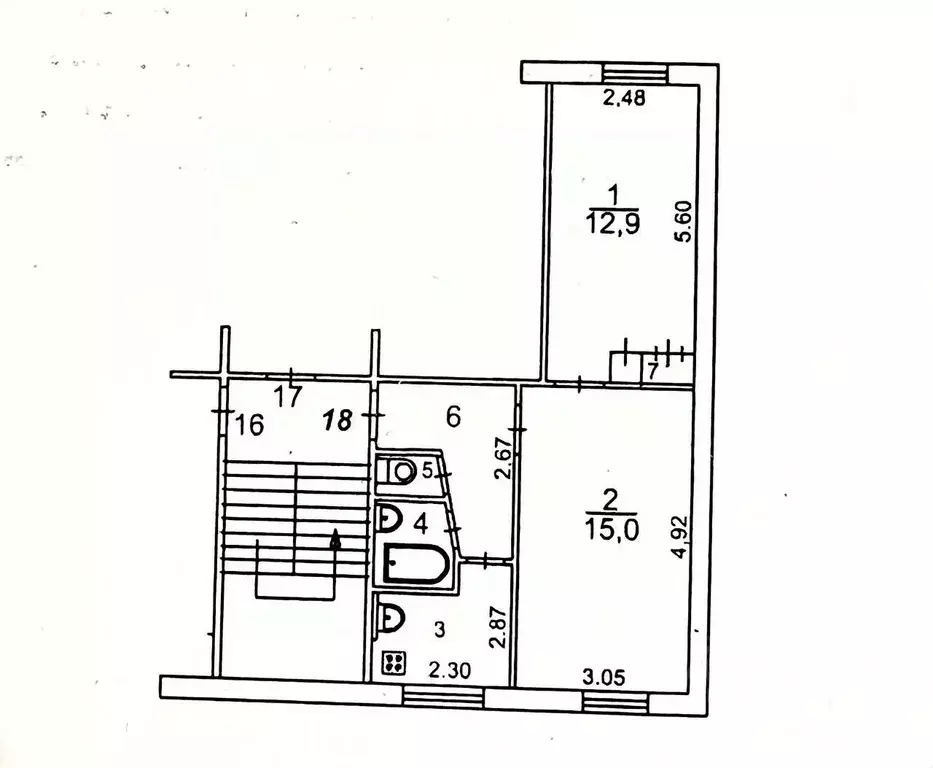 2-к кв. иркутская область, иркутск севастопольская ул, 152 (41.9 м) - Фото 1