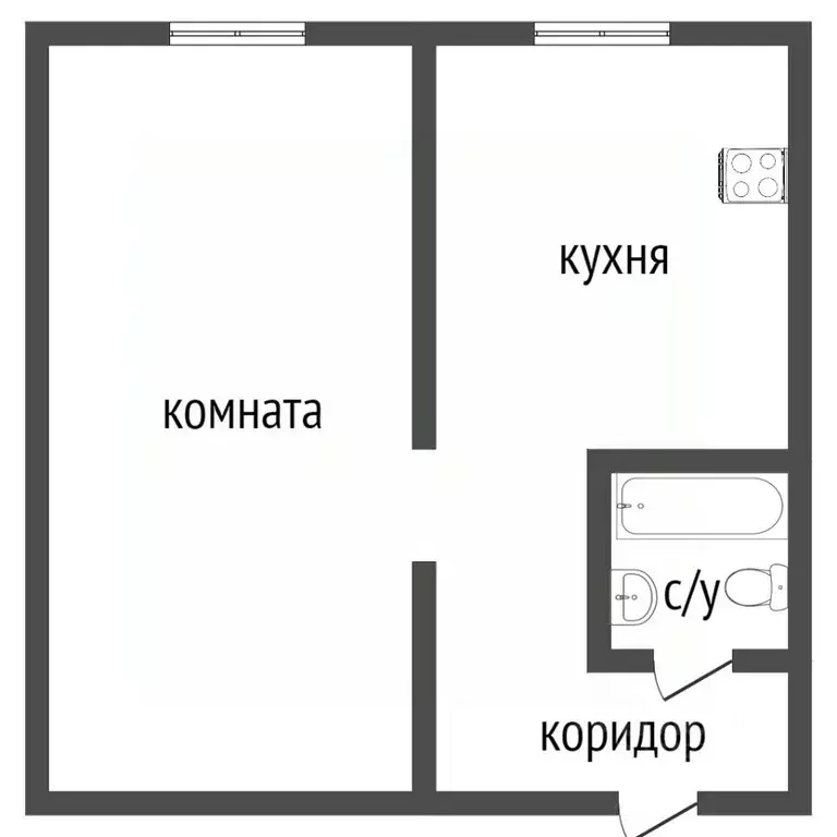 1-к кв. Курганская область, Курган Заозерный жилрайон, 11-й мкр, 1 ... - Фото 2