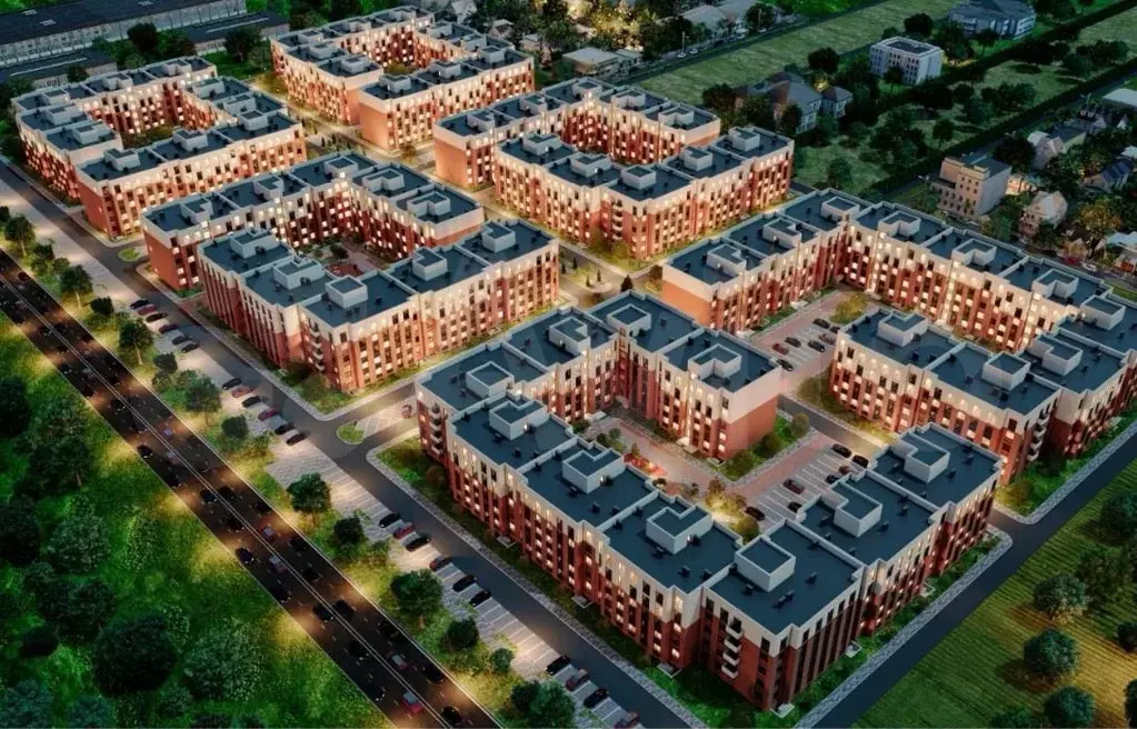 Квартира-студия, 33,6 м, 3/5 эт. - Фото 1