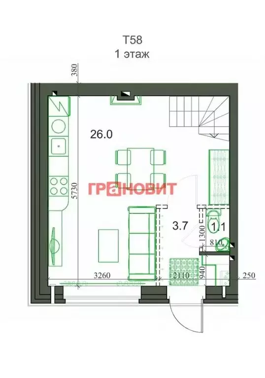 Таунхаус в Новосибирская область, с. Новолуговое, Березки-2 мкр, 5-й ... - Фото 1