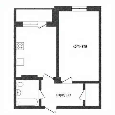 1-к кв. Воронежская область, Воронеж ул. Ломоносова, 80 (37.0 м) - Фото 1