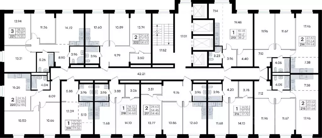 2-к кв. Приморский край, Владивосток ул. Тухачевского, 80 (59.64 м) - Фото 2