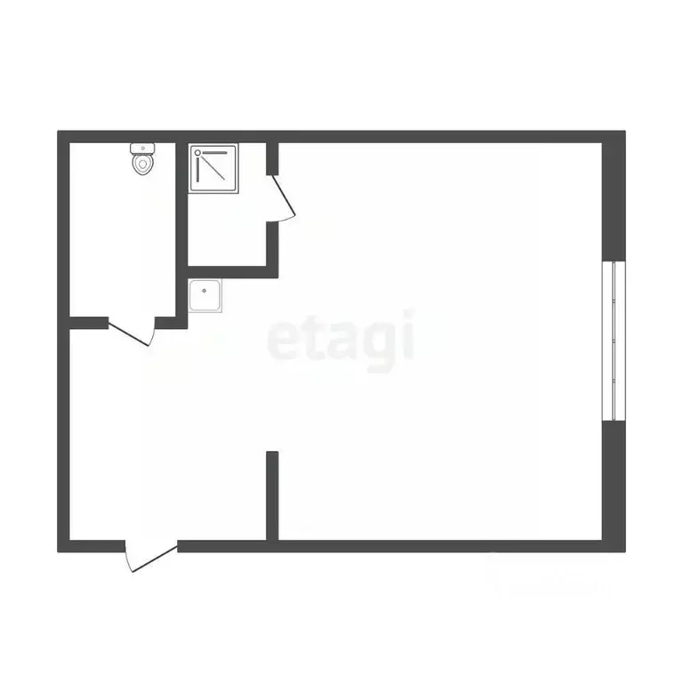Студия Алтайский край, Бийск ул. Емельяна Пугачева, 2 (18.1 м) - Фото 1