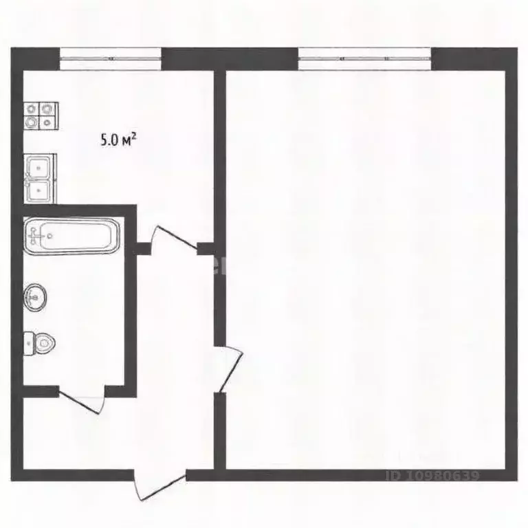 1-к кв. Севастополь ул. Пролетарская, 15 (29.0 м) - Фото 2