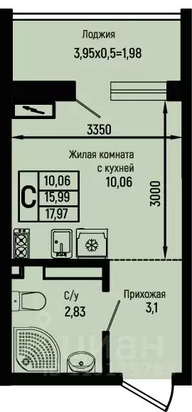 Студия Краснодарский край, Туапсинский муниципальный округ, с. Небуг ... - Фото 0