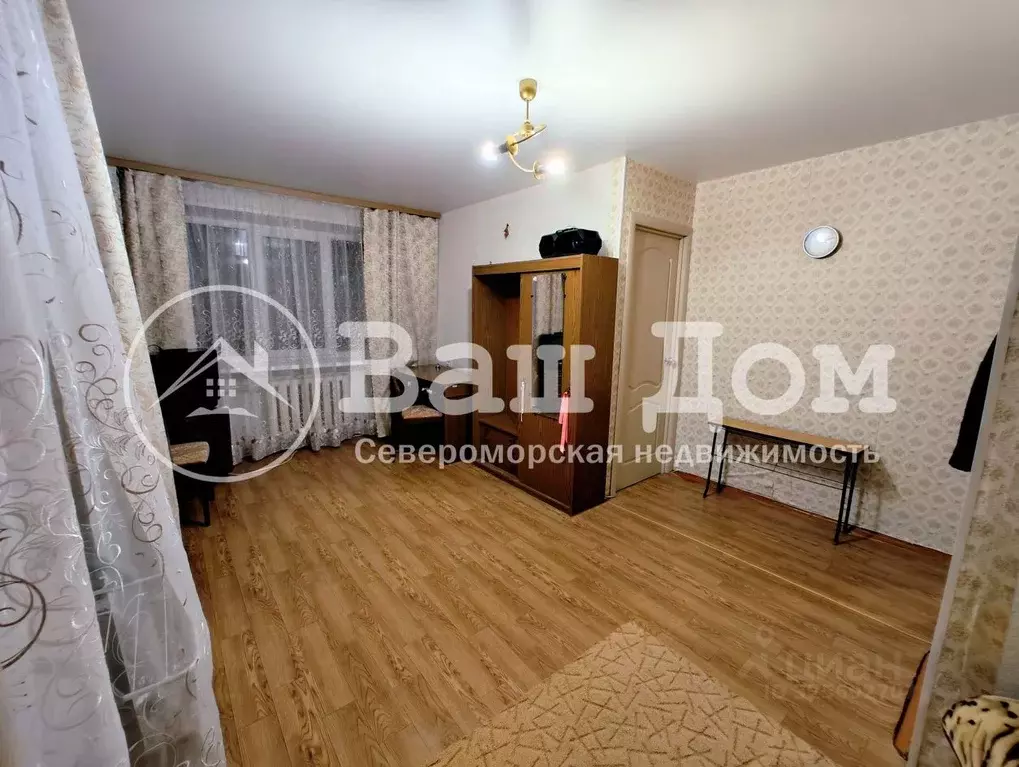 1-к кв. Мурманская область, Североморск ул. Ломоносова (30.2 м) - Фото 2