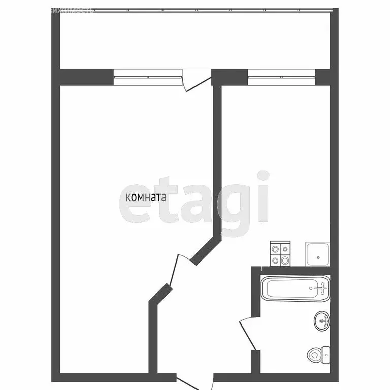 1-комнатная квартира: село Орёл-Изумруд, Петрозаводская улица, 56А ... - Фото 0