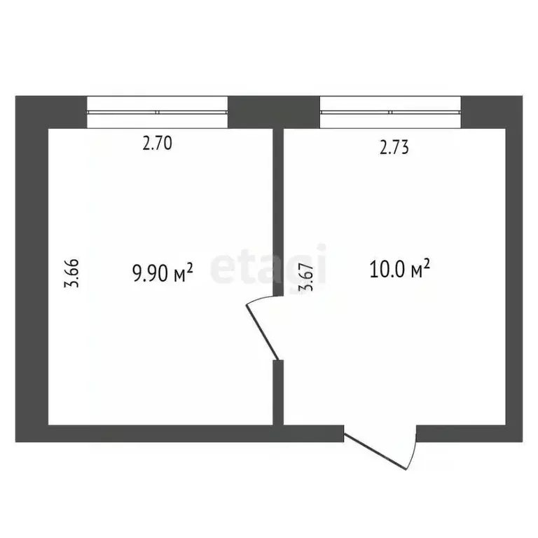 Комната Смоленская область, Смоленск ул. Белинского, 5 (19.9 м) - Фото 2