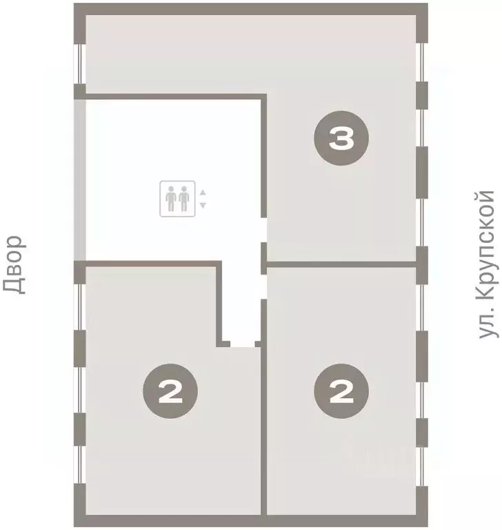 2-к кв. Омская область, Омск  (65.36 м) - Фото 1