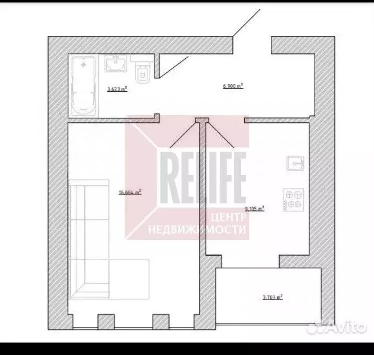 1-к кв. Калининградская область, Калининград Старорусская ул., 29 ... - Фото 2