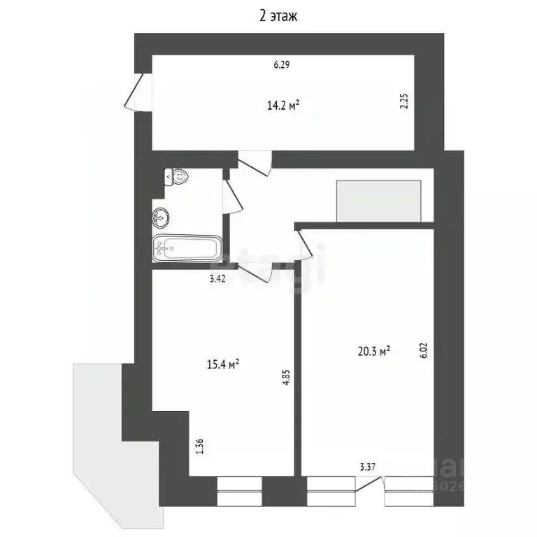 3-к кв. Ханты-Мансийский АО, Сургут просп. Ленина, 16 (103.0 м) - Фото 2