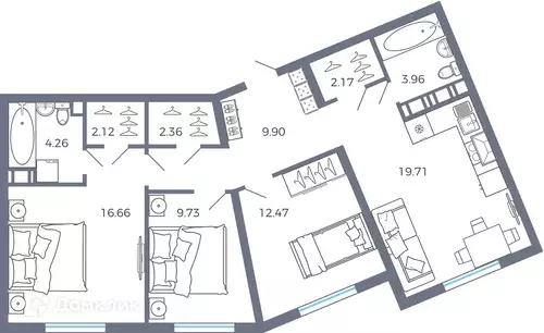 Продаётся 3-к квартира, 83 м - Фото 0