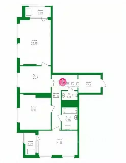 3-к кв. Башкортостан, Уфа Айская ул., 39 (88.0 м) - Фото 1