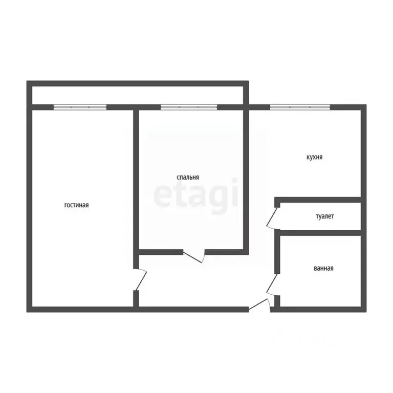 2-к кв. Иркутская область, Ангарск 17А мкр, 23 (51.0 м) - Фото 1