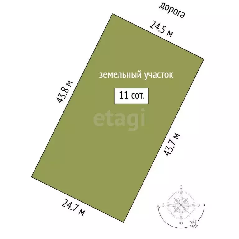 Участок в Тюменская область, Нижнетавдинский муниципальный округ, ... - Фото 2