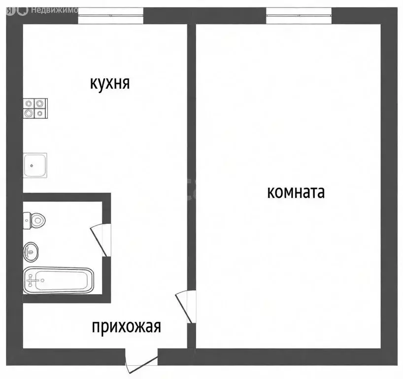 1-комнатная квартира: Ярославль, Алмазная улица, 1к3 (30 м) - Фото 1
