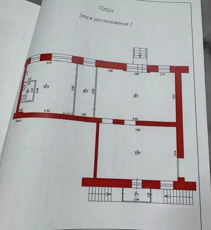Помещение свободного назначения в Удмуртия, Ижевск Красноармейская ... - Фото 2