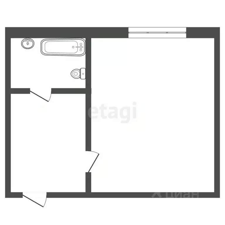 1-к кв. Ставропольский край, Пятигорск ул. Адмиральского (16.7 м) - Фото 2