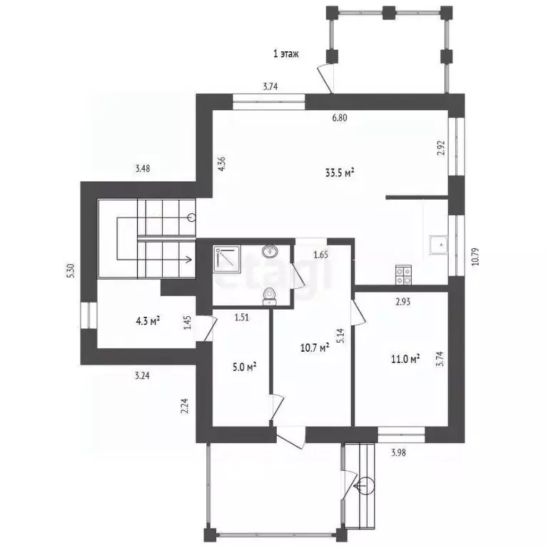 Дом в Ярославская область, Ярославский муниципальный округ, пос. ... - Фото 1