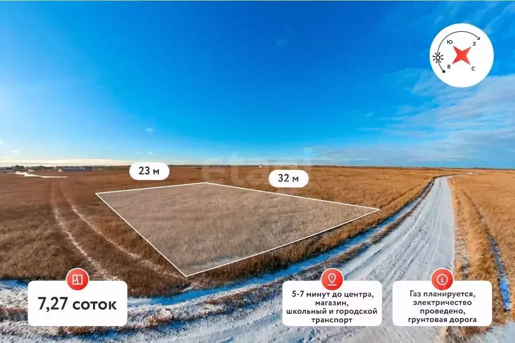 Участок в Тюменская область, Тюмень  (7.27 сот.) - Фото 1