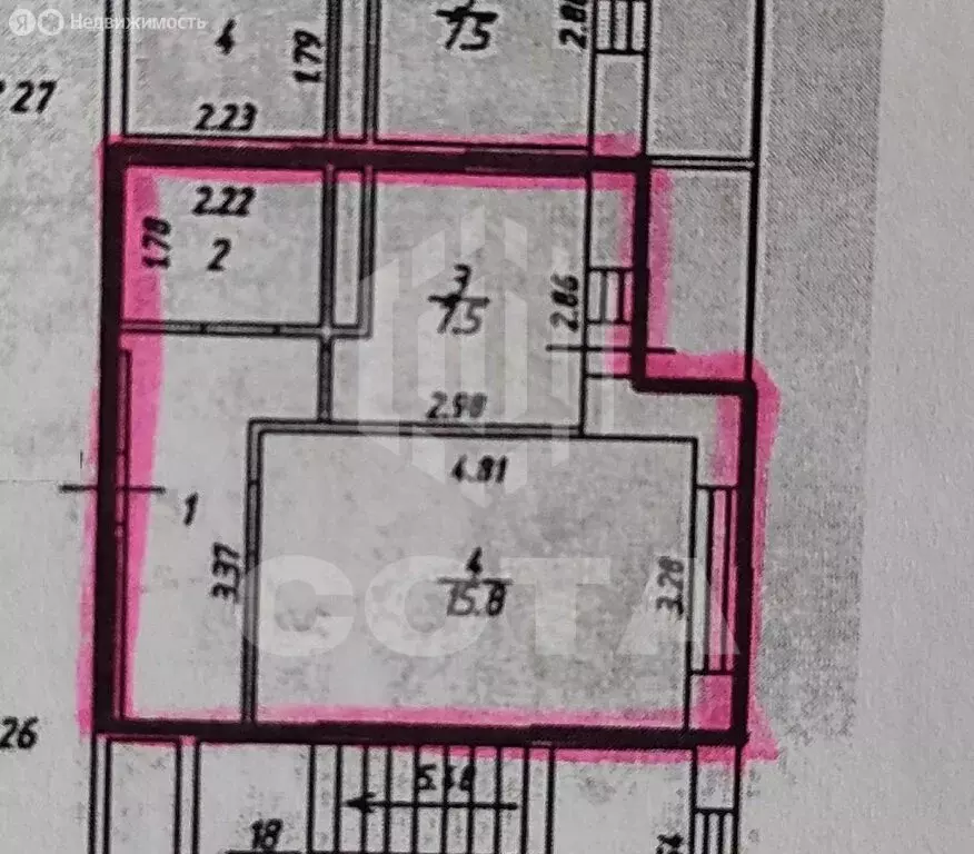 1-комнатная квартира: село Новая Усмань, Раздольная улица, 2 (34.5 м) - Фото 2