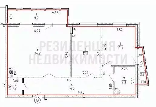 3-к кв. Самарская область, Самара проезд 4-й, 8А (109.8 м) - Фото 2