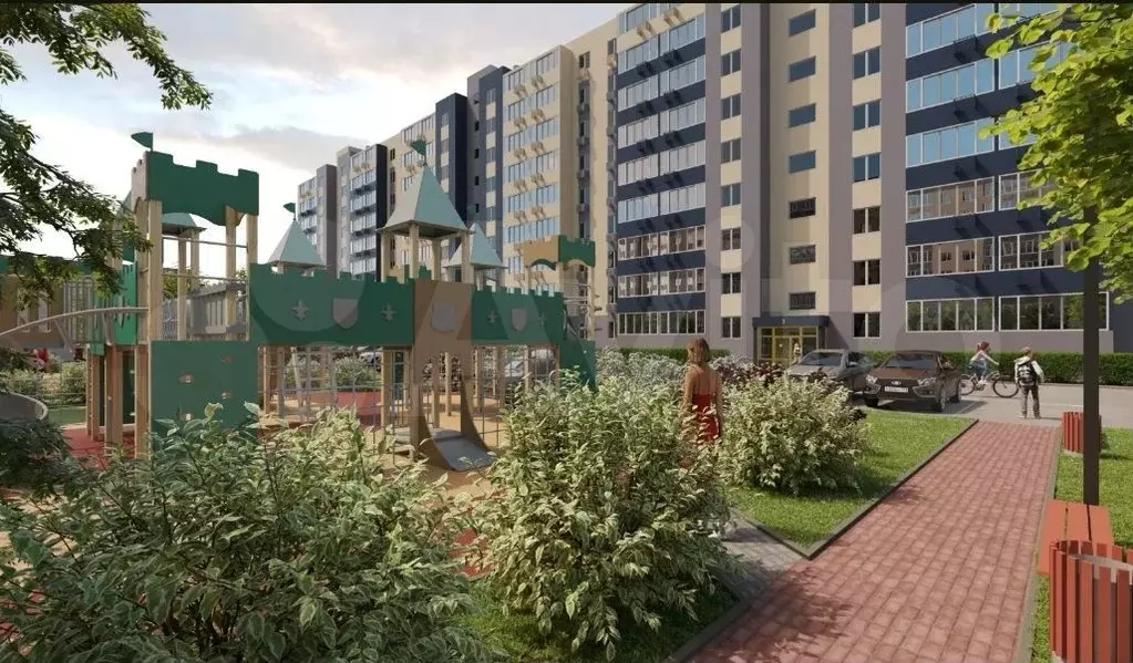 1-к. квартира, 44 м, 2/9 эт. - Фото 1