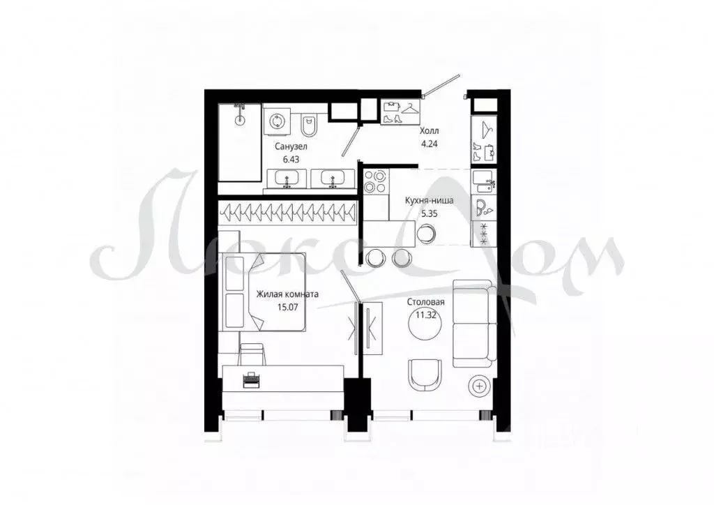 2-к кв. Москва ул. 4-я Марьиной рощи, 12к2 (42.3 м) - Фото 1