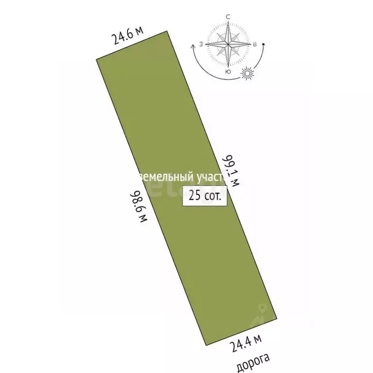 Участок в Башкортостан, Стерлитамакский район, с. Буриказганово ул. ... - Фото 2