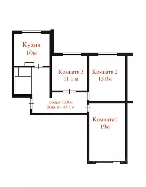 Комната, 11.1 м - Фото 1