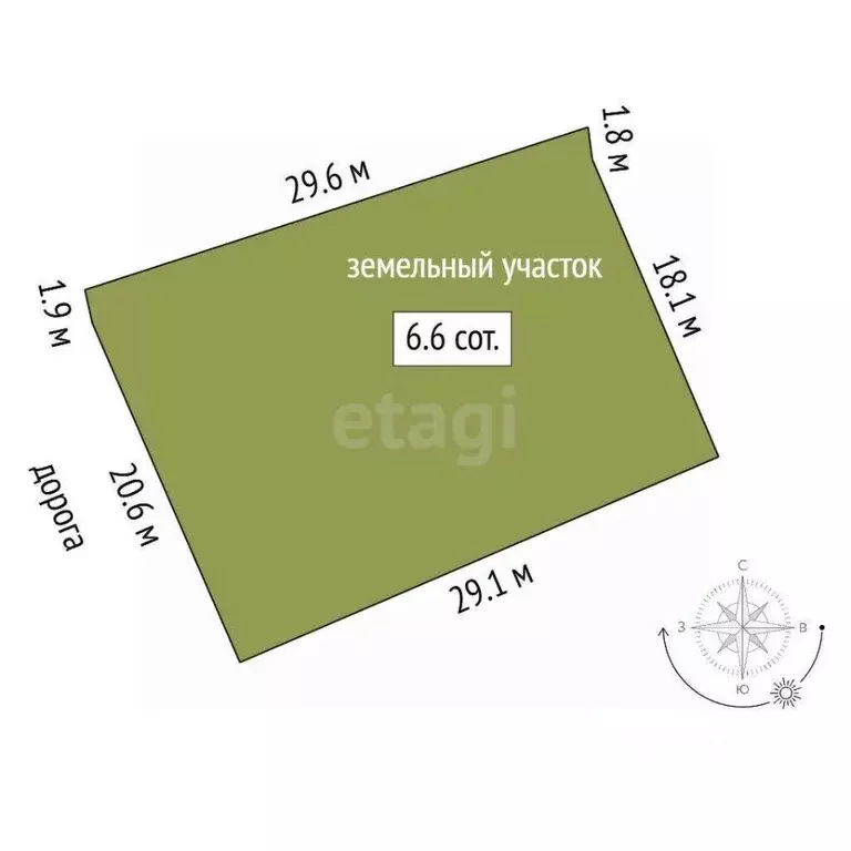 Участок в Крым, Симферополь ул. Литовского полка (6.6 сот.) - Фото 1