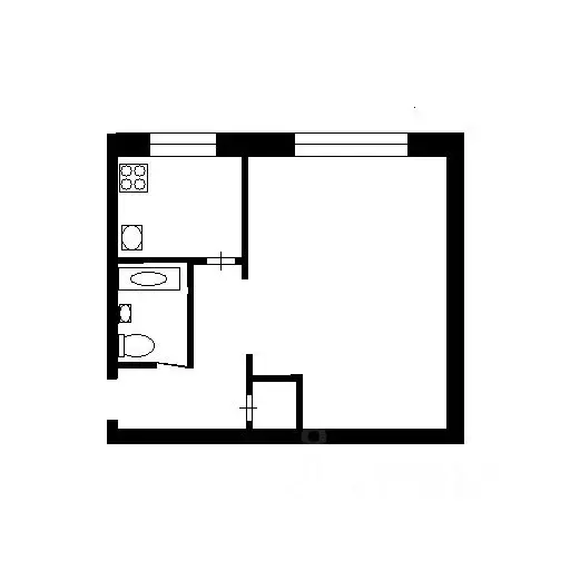 1-к кв. Новосибирская область, Новосибирск ул. Есенина, 49 (32.1 м) - Фото 1