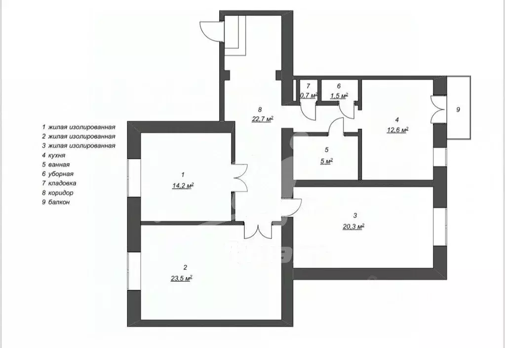 3-к кв. Москва Ленинградский просп., 28 (100.6 м) - Фото 2