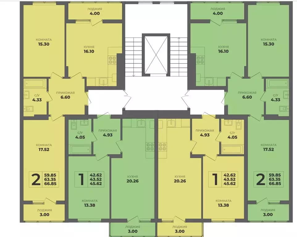 2-к кв. Калининградская область, Калининград ул. Генерала Толстикова, ... - Фото 2