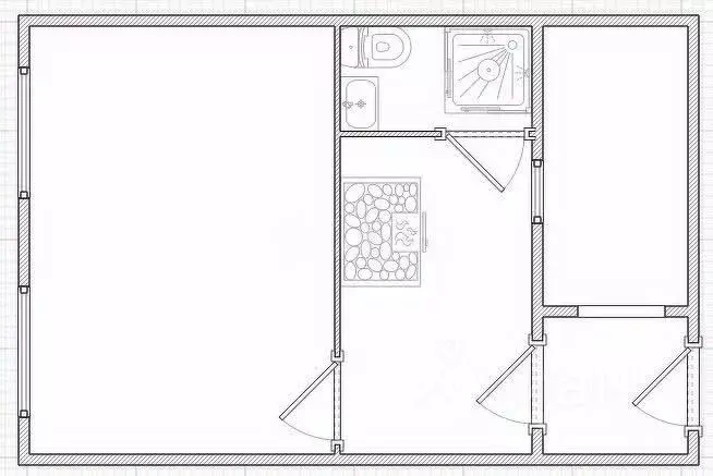 1-к кв. Костромская область, Нерехтский район, Воскресенское с/пос, ... - Фото 2