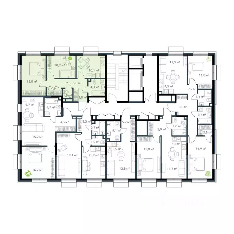 2-к кв. Приморский край, Владивосток Дом на Востоке жилой комплекс, ... - Фото 2