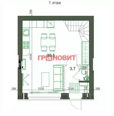 Таунхаус в Новосибирская область, Новосибирский район, Мичуринский ... - Фото 1