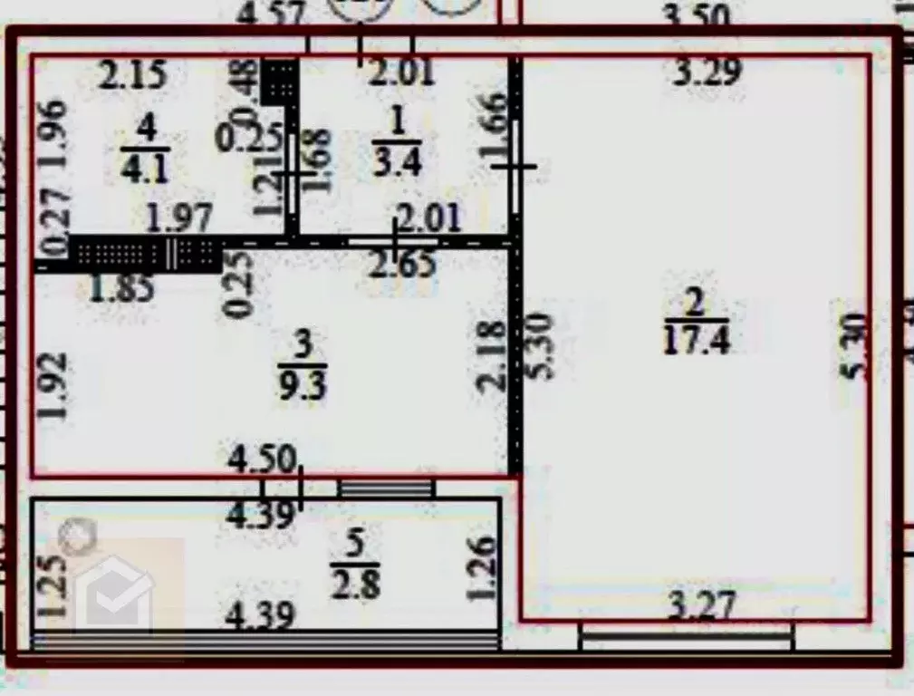 1-к кв. Крым, Евпатория ул. Чапаева, 28Л (37.0 м) - Фото 2