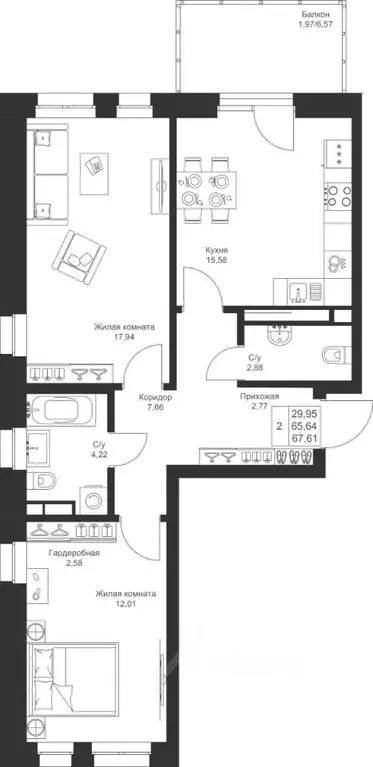 2-к кв. Татарстан, Лаишевский район, Столбищенское с/пос, с. Усады ул. ... - Фото 1