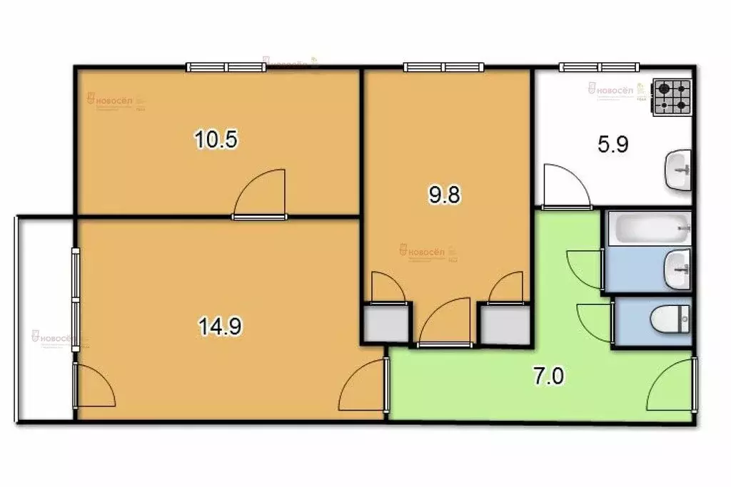 Дом в Екатеринбург, Техническая улица, 55 (58 м) - Фото 0