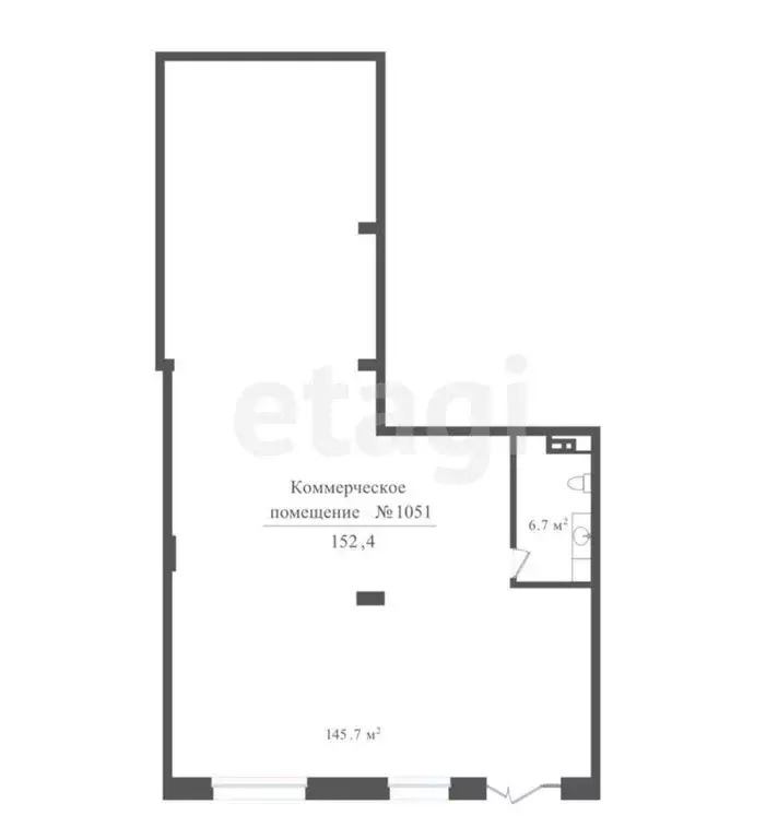 Помещение свободного назначения (152.4 м) - Фото 1